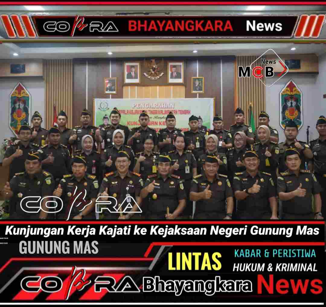 Kunjungan Kerja Kajati Ke Kejaksaan Negeri Gunung Mas Cobra