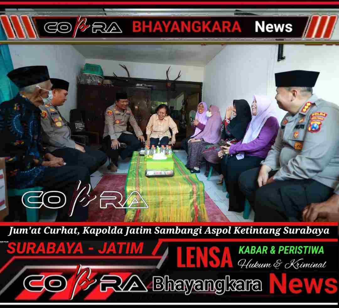 Jum'at Curhat, Kapolda Jatim Sambangi Aspol Ketintang Surabaya - Cobra ...